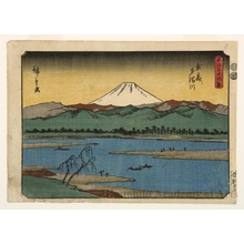 Utagawa Hiroshige: Tama River in Musashi Province - Honolulu Museum of Art