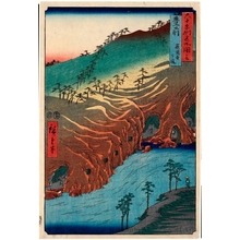 Japanese Print "Buzen Province, The Passage Under the Rakan Temple" by Utagawa Hiroshige, 歌川広重 (Utagawa Hiroshige)