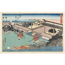 Utagawa Hiroshige: Sacred Dance at Sumiyoshi Shrine - Honolulu Museum of Art
