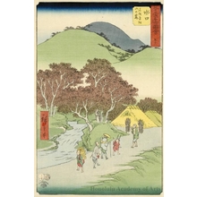 Utagawa Hiroshige: Namatsu Plateau and the Foothills of Mt. Matsu near Minakuchi (Station #51) - Honolulu Museum of Art