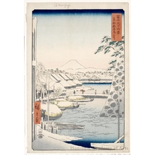 Utagawa Hiroshige: Sukiya Embankment in the Eastern Capital - Honolulu Museum of Art