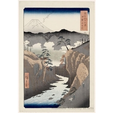 Utagawa Hiroshige: Inume Pass in Kai Province - Honolulu Museum of Art