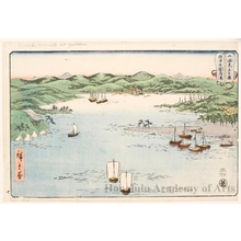 Utagawa Hiroshige: Kokokubu Harbor in Etchü - Honolulu Museum of Art