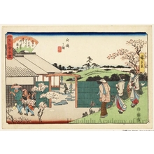 Utagawa Hiroshige: Hiraiwa and a View of Muköjima - Honolulu Museum of Art