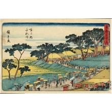 Utagawa Hiroshige: Temple Visit to Horinouchi - Honolulu Museum of Art