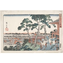 Utagawa Hiroshige: View from the Top of Matsuchiyama Hill - Honolulu Museum of Art