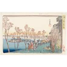 歌川広重: Shinobazu Pond at Ueno - ホノルル美術館