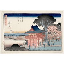 Utagawa Hiroshige: Distant View of Mount Atago, Shiba - Honolulu Museum of Art