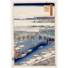 歌川広重: Nihonbashi, Clearing After Snow - ホノルル美術館