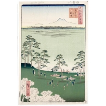 歌川広重: View to the North from Asukayama - ホノルル美術館