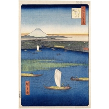 Utagawa Hiroshige, 歌川広重 (Utagawa Hiroshige)による浮世絵「Mitsumata Wakarenofuchi」