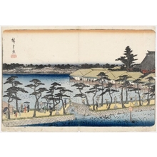 歌川広重: Shinobazu Pond at Benten Shrine - ホノルル美術館