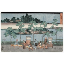 Utagawa Hiroshige, 歌川広重 (Utagawa Hiroshige)による浮世絵「Sannö Shrine at Tameike Pond」