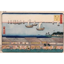 Utagawa Hiroshige: On the Sea at Shinagawa Stage - Honolulu Museum of Art