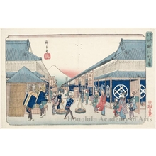 Utagawa Hiroshige: Surugachö - Honolulu Museum of Art