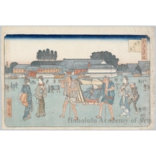 歌川広重: View of Hongö - ホノルル美術館
