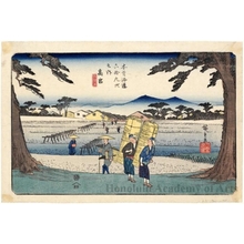 Utagawa Hiroshige: Takamiya - Honolulu Museum of Art