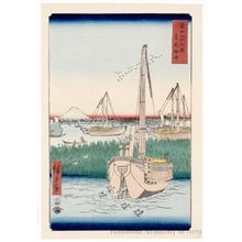 Utagawa Hiroshige: Off Tsukuda Island in the Eastern Capital - Honolulu Museum of Art