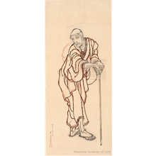 Katsushika Hokusai: Portrait of Hokusai as an Old Man - Honolulu Museum of Art