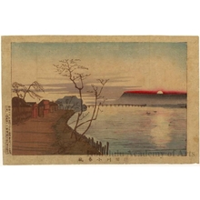 Kobayashi Kiyochika: Late Autumn Calm on the Sumida River - Honolulu Museum of Art
