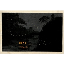 小林清親: Fireflies at Ochanomizu - ホノルル美術館