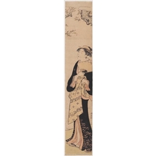 Torii Kiyonaga: A Woman Admiring Cherry Blossoms - Honolulu Museum of Art