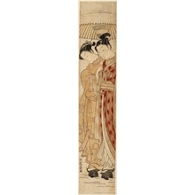 Isoda Koryusai: Two Women Under An Umbrella (descriptive title) - Honolulu Museum of Art