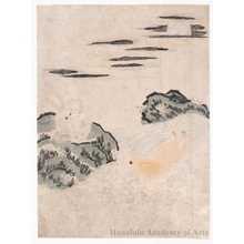Isoda Koryusai: Hares In The Moonlight - Honolulu Museum of Art