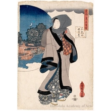 Utagawa Kunisada: Winter Moon at Matsuchiyama - Honolulu Museum of Art