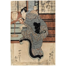 Utagawa Kunisada: Nakamura Shikan II as Fujiya Izaemon - Honolulu Museum of Art