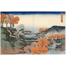 歌川国貞: Viewing Maples in Autumn - ホノルル美術館