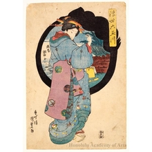 Estampe japonaise "Tamagawa River at Musashi Chöhu" par Utagawa Kunisada, 歌川国貞 (Utagawa Kunisada I (Toyokuni III))