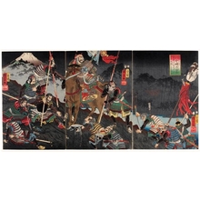 歌川国芳: The Great War at Kawanakajima - ホノルル美術館