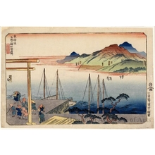 歌川国芳: Miya, Kuwana, Yokkaichi, Ishiyakushi - ホノルル美術館