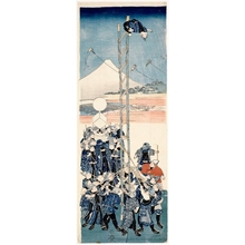 Utagawa Kuniyoshi: Fire Brigade Acrobatics (Fireman’s Festival ) on the New Year’s Day - Honolulu Museum of Art