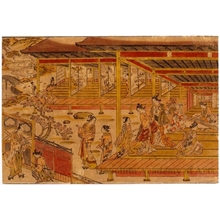 奥村政信: Ushiwaka (Yoshitsune) and Lady Jöruri - ホノルル美術館