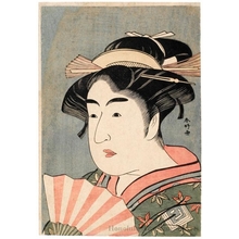 Katsukawa Shunko: Ichikawa Monnosuke II as O-some - Honolulu Museum of Art