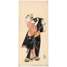 勝川春章: Ichikawa Raizo II as Sukeroku - ホノルル美術館