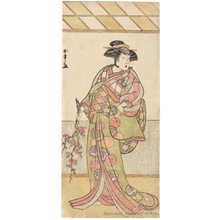 勝川春章: Nakamura Rikö I as Kikuchi Hyögo’s Wife Michishio Disguised as Another Shirabyöshi - ホノルル美術館
