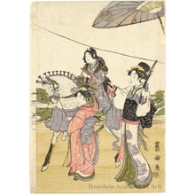 Utagawa Toyokuni I: Procession of Women - Honolulu Museum of Art