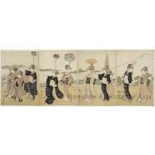 歌川豊国: Female Procession - ホノルル美術館