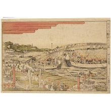 歌川豊国: View of Ryögoku - ホノルル美術館