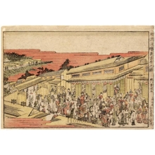 Utagawa Toyokuni I: View of Shin Yoshiwara District - Honolulu Museum of Art