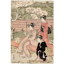 Utagawa Toyokuni I: Cherry Blossoms Viewing - Honolulu Museum of Art