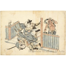 Unknown: Mega MagosaburÃ¶ Nagamune at the Battle of TÃ¶ji Temple - Honolulu Museum of Art