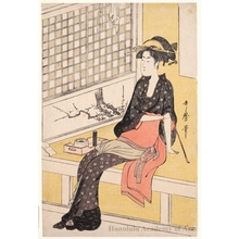 喜多川歌麿: Teahouse Girl - ホノルル美術館