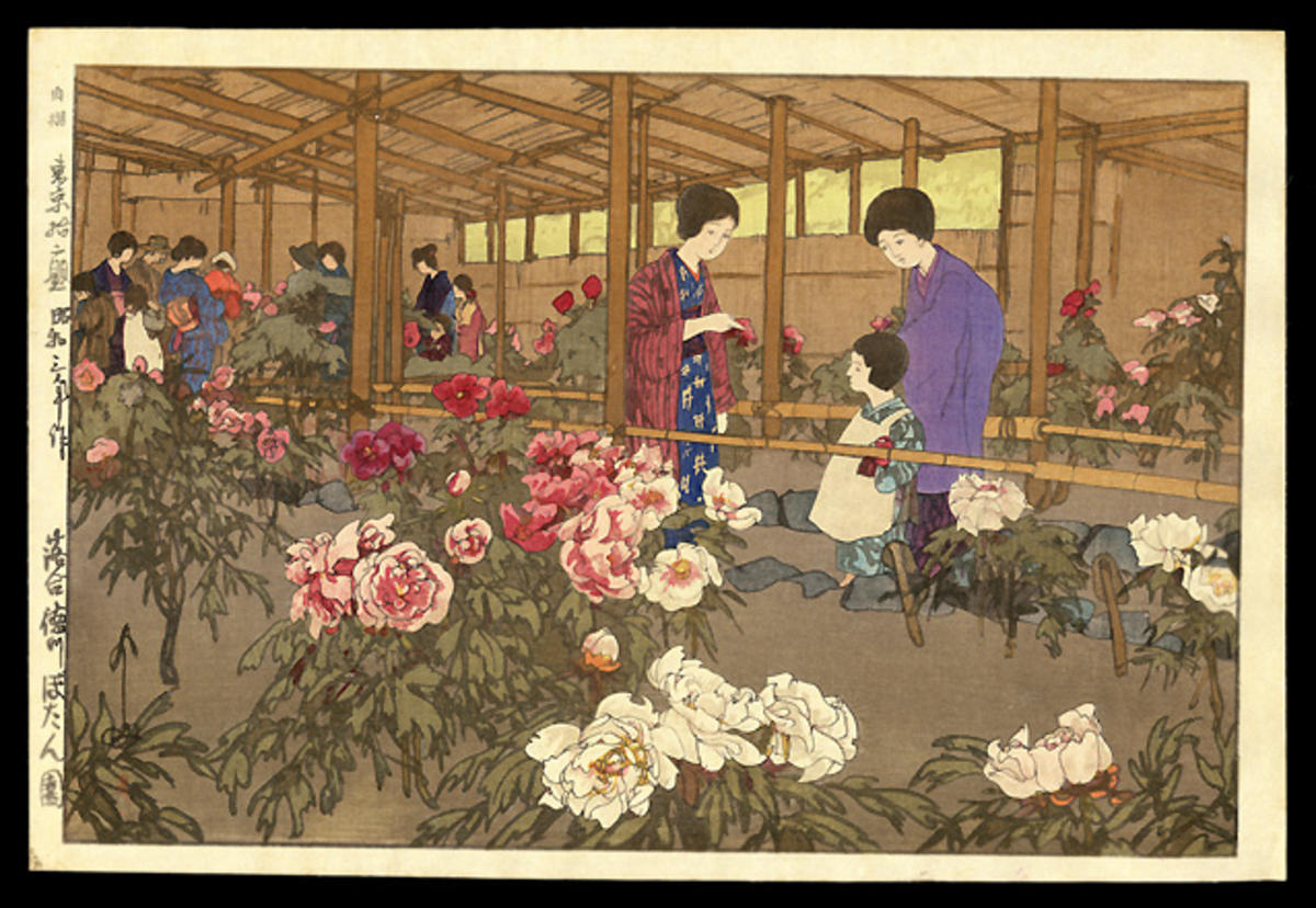 Yoshida Hiroshi: Tokugawa Peony Garden - Japanese Art Open ...
 Peony Japanese Art