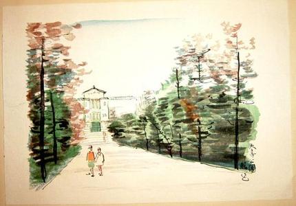 Akamatsu, Rasaku: The Tennoji Park - Japanese Art Open Database