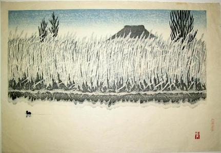 Aoyama Masaharu: Unknown, pond, reeds bird - Japanese Art Open Database