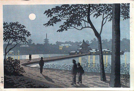 Fujishima Takeji: Shinobazu Pond Moonlight — 不忍池月明 - Japanese Art Open Database